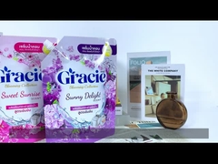 LDPE Doypack غسالة غسيل الغسيل الوقوف كيس الصنف الصوتي خفيف القماش كيس التماسك مع الصنف الصوتي