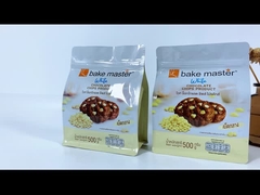 ملف تعبئة الكوكيز المسطح بالأسفل المخصص حقيبة الوقوف الحقيبة الشوكولاته رقاقة السحب الغذائي