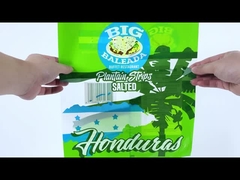 كيس تغليف بلاستيكي مطبوع حسب الطلب مع ختم ثلاثي الجوانب لتغليف وجبات خفيفة مثل خبز البيتا والفطائر والتاكو