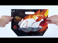 حجم مطبوع مخصص ميكروويف كيس التغليف الدجاج المشوي المستخدم كيس الدجاج البلاستيكي مع السحاب