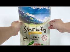 أكياس مسطحة القاع بلاستيكية مخصصة بوزن 2 كجم، أكياس دجاج، كيس تغليف لحوم مع سحاب