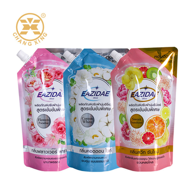 2kg Portable Stand Up Spout Pouch Laundry Detergent Packaging Bag Laundry Detergent Packing Bag