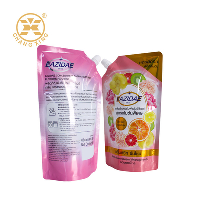 2kg Portable Stand Up Spout Pouch Laundry Detergent Packaging Bag Laundry Detergent Packing Bag