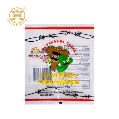 Custom Printed Moisture Proof Plastic Packaging Bags For Snack Dried Food French Potatoes Nuts