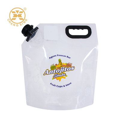 Food Grade Fruit Flavored Soda Packing Spout Bag Tomato Drink Pouch With Spout For Fruit Juice Vegetable Juice