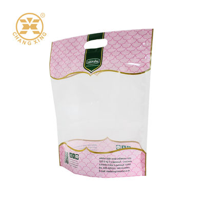 Custom Design Printed Food Grade Stand Up Plastic Packaging Bags With Window Moisture Proof  Packaging Bag For Snack Dried Food Nuts
