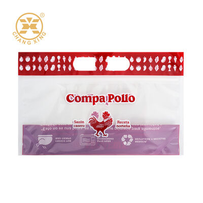 Custom Printed Anti-Fog Roast Chicken Packaging Bags with Zipper and Customizable Micro Vent Holes