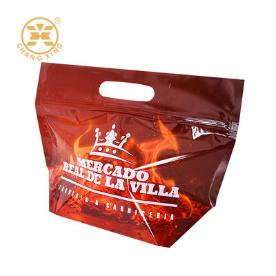 Custom Microwaveable Anti Fog Zipper Top Roast Chicken Packaging Bag for Rotisserie Chicken