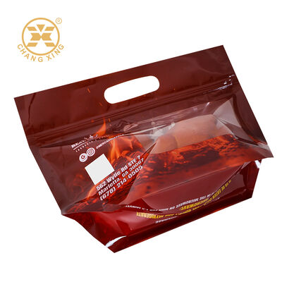 Custom Microwaveable Anti Fog Zipper Top Roast Chicken Packaging Bag for Rotisserie Chicken