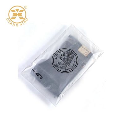 OEM PE Clothing Packaging Bags Eco Friendly Stand Up Frosted Zip Lock