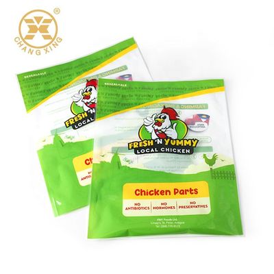 Takeaway Zipper Top Roast Chicken Packaging  Plastic Bopp Microwave Safe Food Packaging