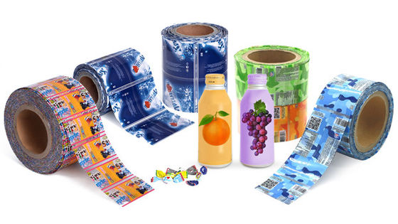 Customized Juice Drink Printing PET PVC Packaging Heat Shrink Sleeve Wrap Sealing Printable Film Glass Bottle Rolls Shrink Label
