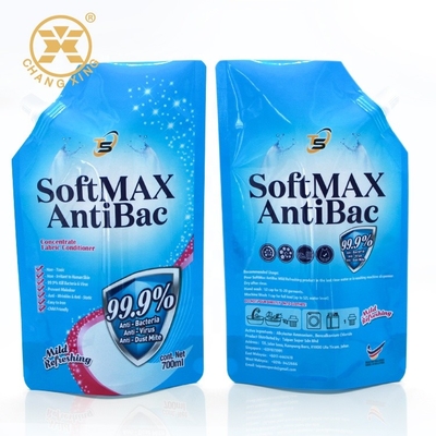 250ml 5L LDPE Liquid Detergent Powder Packaging Pouch Bag With Spout
