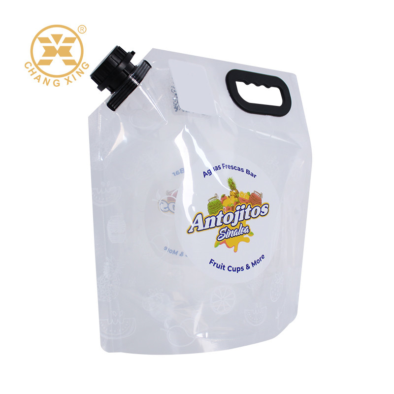 Food Grade Fruit Flavored Soda Packing Spout Bag Tomato Drink Pouch With Spout For Fruit Juice Vegetable Juice