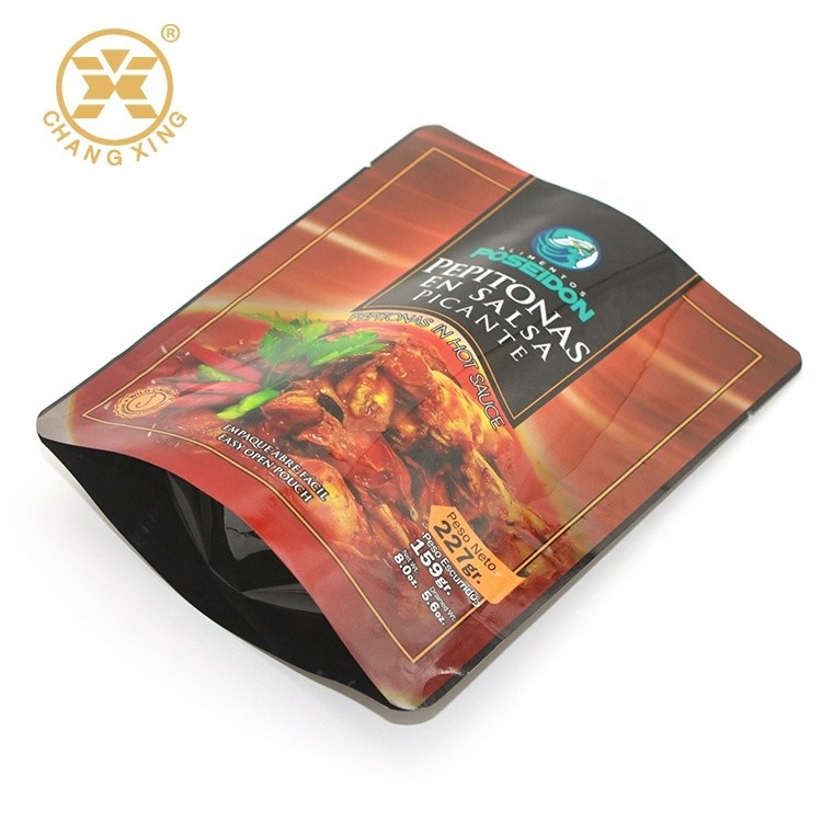 AL NY RCPP Plastic Baby Food Barrier Bags Vacuum For Packaging 135 Deg For Tuna Beef