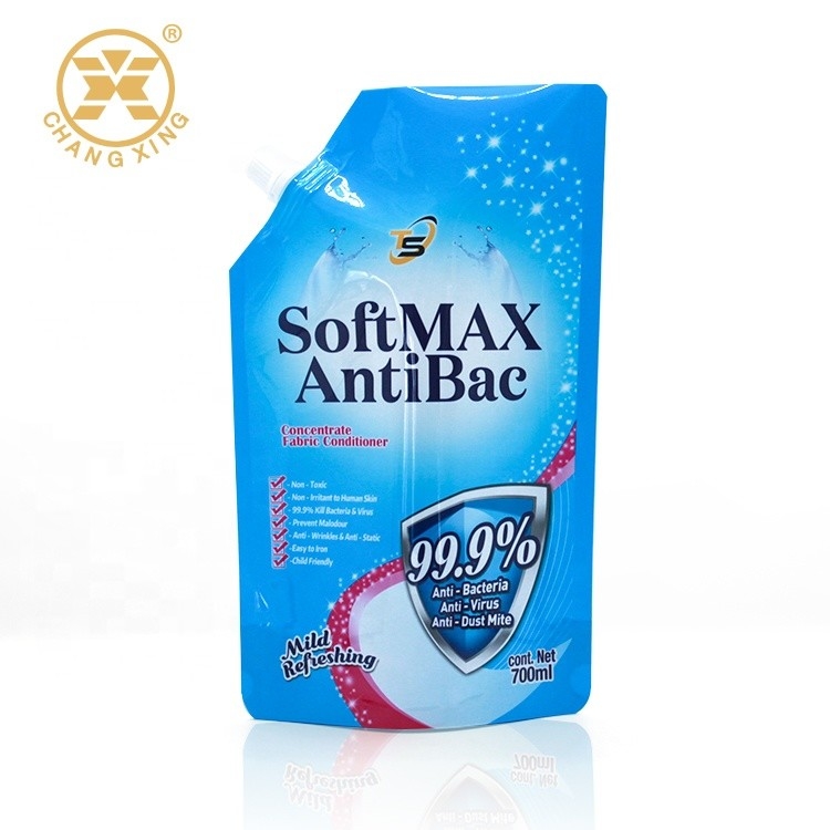250ml 5L LDPE Liquid Detergent Powder Packaging Pouch Bag With Spout