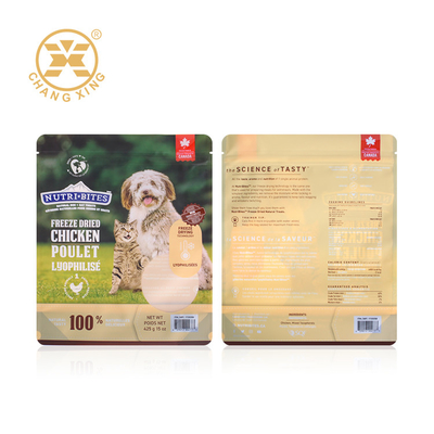 Ziplockk Aluminium Foil Resealable Bottom Pet Dog Food Packaging Bag 1kg 2kg 5kg 15kg