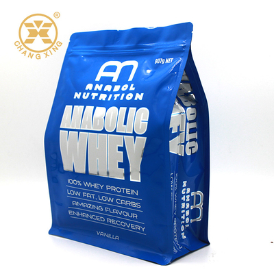 OEM 500g 1kg شفاف كيس التغليف السفلي المسطح مع زيبر