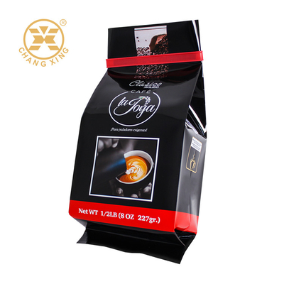 الشعار المطبوع حسب الطلب 250g 500g 1000g 1kg BOPP حبوب القهوة لفيلم الغذاء كيس التعبئة
