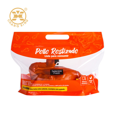 ميكروويف مخصص كيس الدجاج المشوي الساخن الوقوف كيس الروتيسري مكافحة الضباب