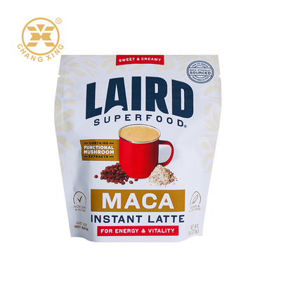 طباعة مخصصة أكياس صيدلية الحقيبة البلاستيكية أكياس تغليف مسحوق المورينجا أكياس طعام جاف واقفة