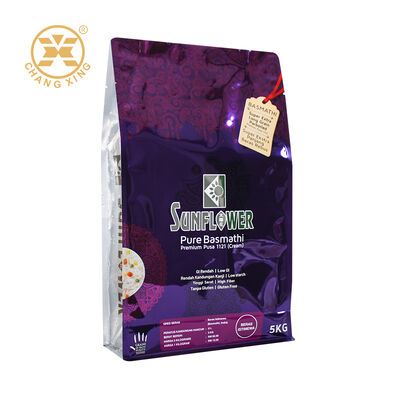 أكياس التغليف البلاستيكية المخصصة للأرز البسماتي القابلة لإعادة الإغلاق