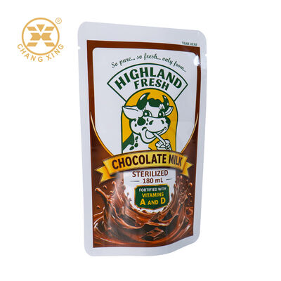 كيس تغليف مفرغ من الهواء مخصص وصالح للمواد الغذائية وقابل للغلق بالحرارة مع طباعة فليكسو لتغليف الحليب والملابس