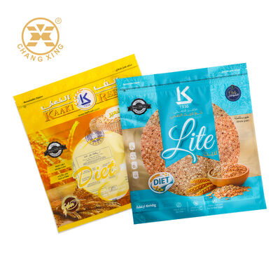 Custom Printed Food Grade Plastic Sealed Bag with Gravure Printing and Moisture Proof for Flour Cereal Packaging