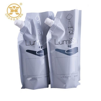 حقيبة تعبئة مسحوق المنظفات LDPE Gravure FDA أكياس الوقوف للسوائل ذات النافذة الشفافة