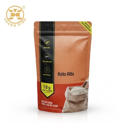 1kg 5kg دقيق الذرة المجففة تغليف المواد الغذائية حقيبة قائمة بذاتها أكياس البولي بروبلين الرمز البريدي قفل