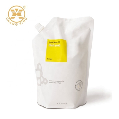 VMPET Stand Up Pouch with Spout Packaging 300ml الصابون المرنة التعبئة والتغليف الأكياس البلاستيكية