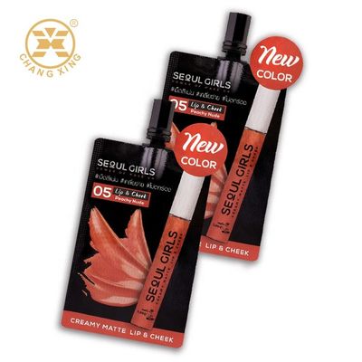 شفة كريمية قابلة لإعادة الاستخدام 5 مم حقيبة تغليف مستحضرات التجميل أكياس رقائق الألومنيوم